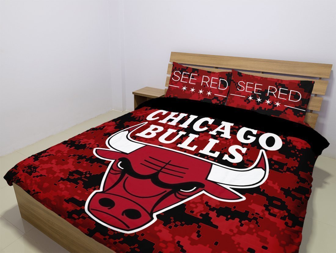 Chicago Bulls 3D Customized Duvet Cover Bedding Set