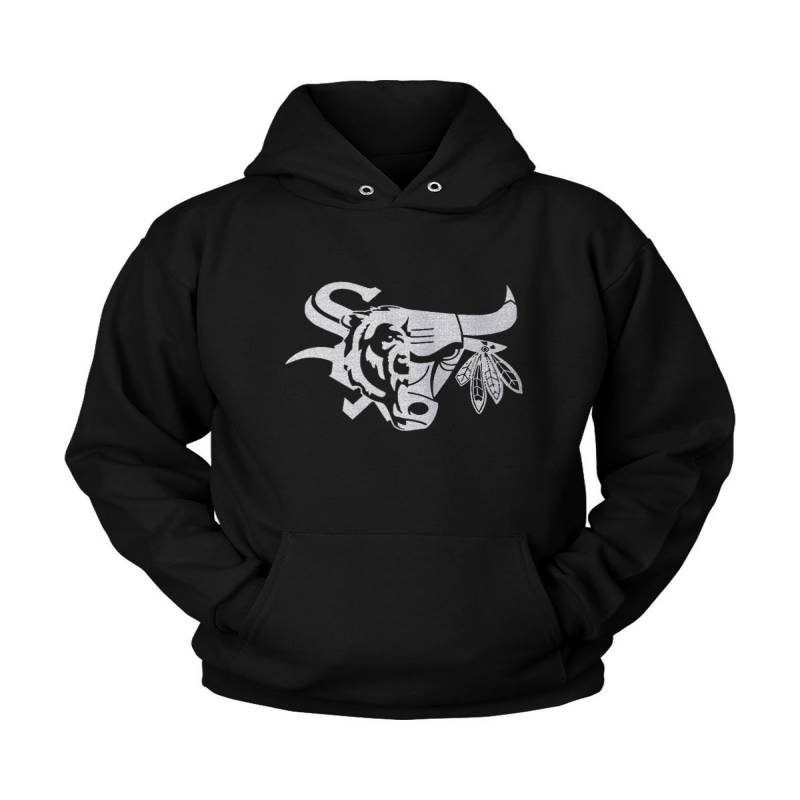 Chicago Bulls Bears White Sox Unisex Hoodie