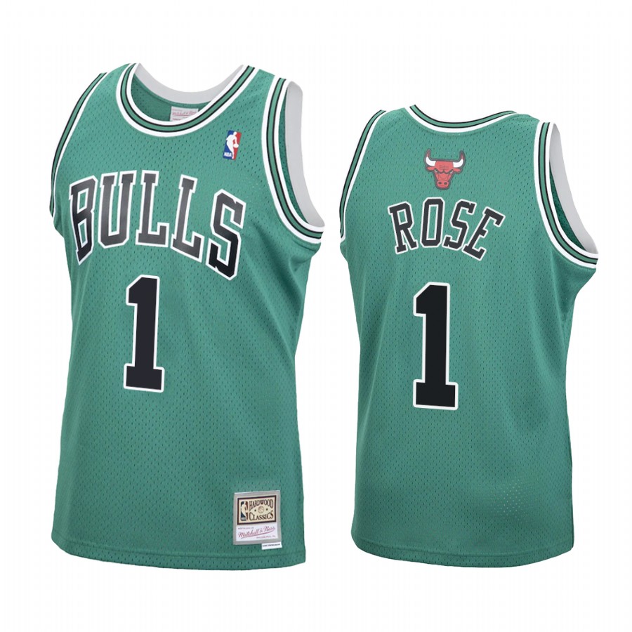 Chicago Bulls Derrick Rose #1 Green St. Patrick Jersey