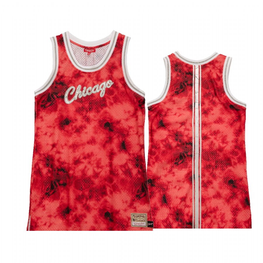 Chicago Bulls Galaxy Constellation Tank Dress Women Red Reflective