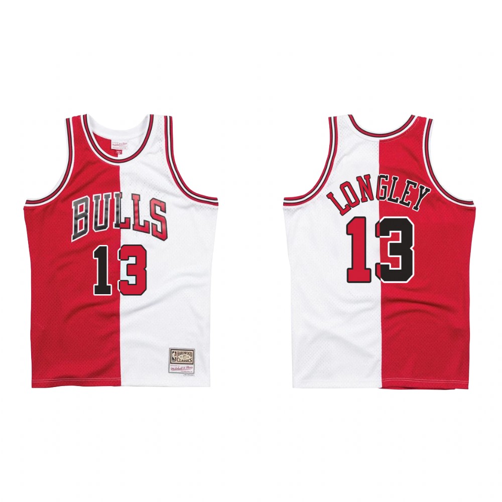 Chicago Bulls Luc Longley #13 Split Jersey Men's