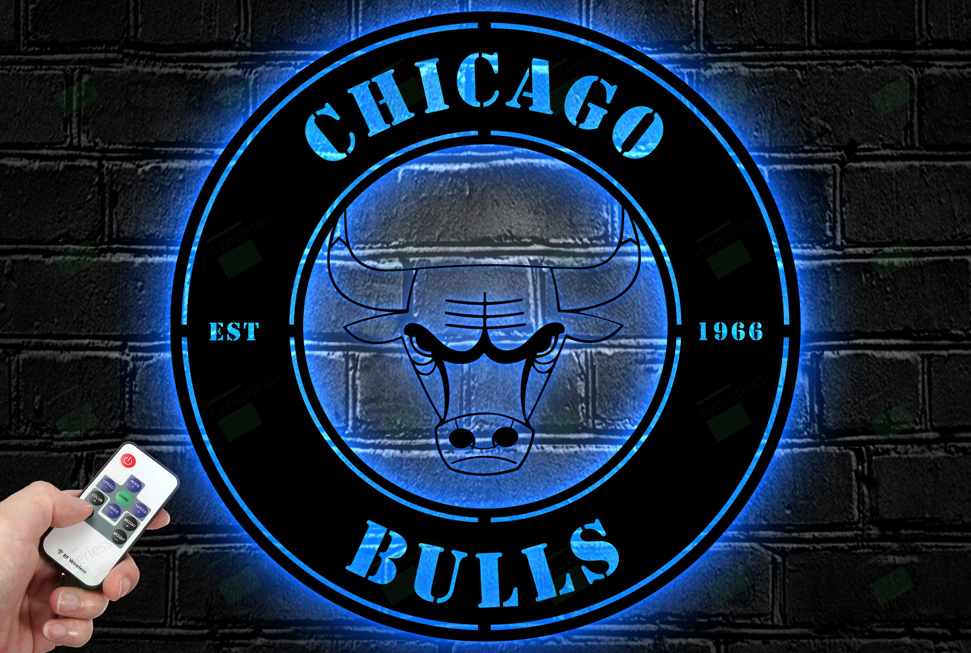 Chicago Bulls Metal Sign – Led Light Sign NBA