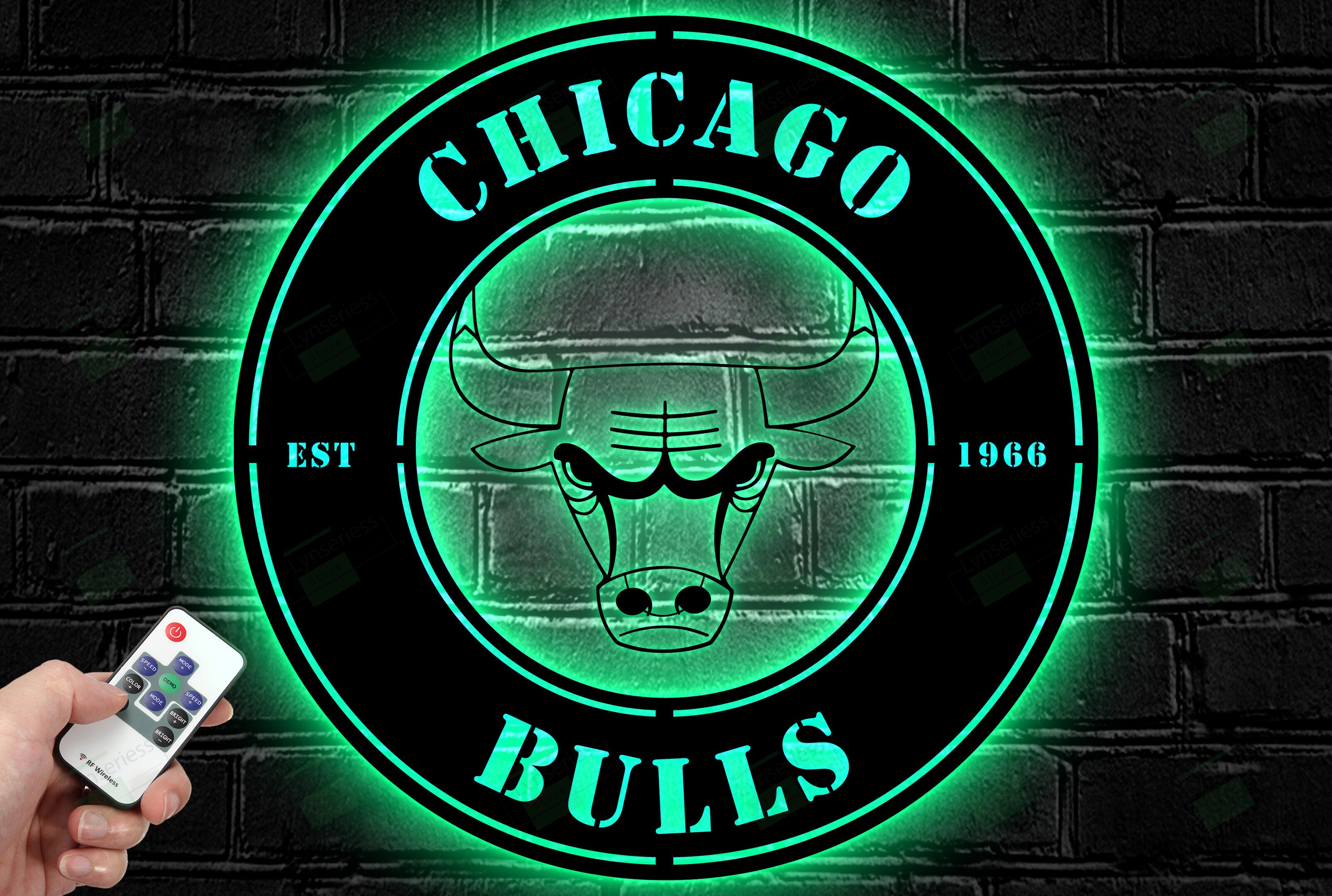 Chicago Bulls Metal Sign – Led Light Sign NBA