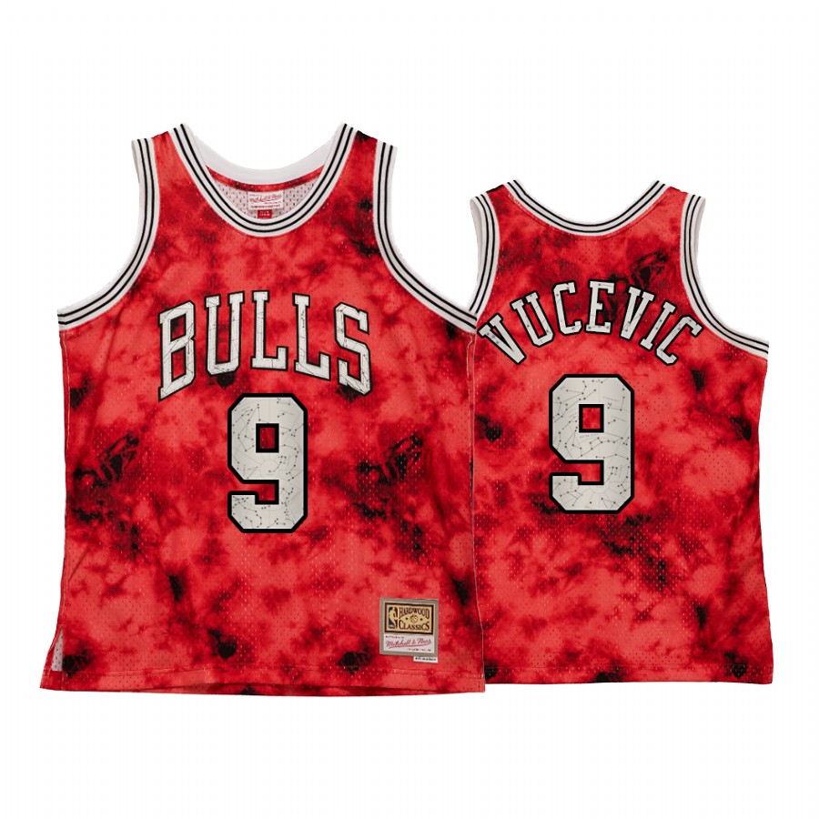 Chicago Bulls Nikola Vucevic Galaxy Constellation Jersey Men Red Heritage