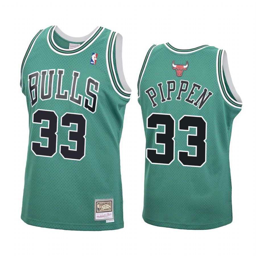 Chicago Bulls Scottie Pippen #33 Green St. Patrick Jersey