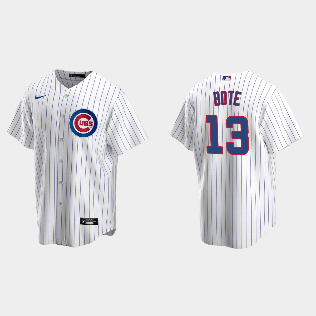 Chicago Cubs #13 David Bote White Home Jersey