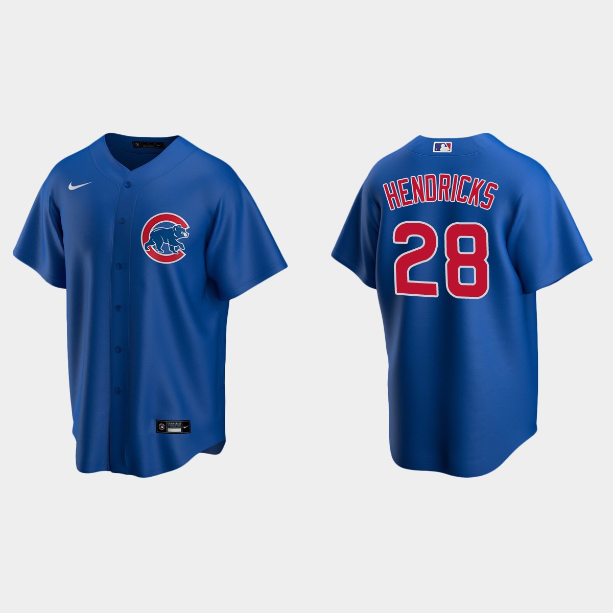 Chicago Cubs #28 Kyle Hendricks Royal Alternate Jersey