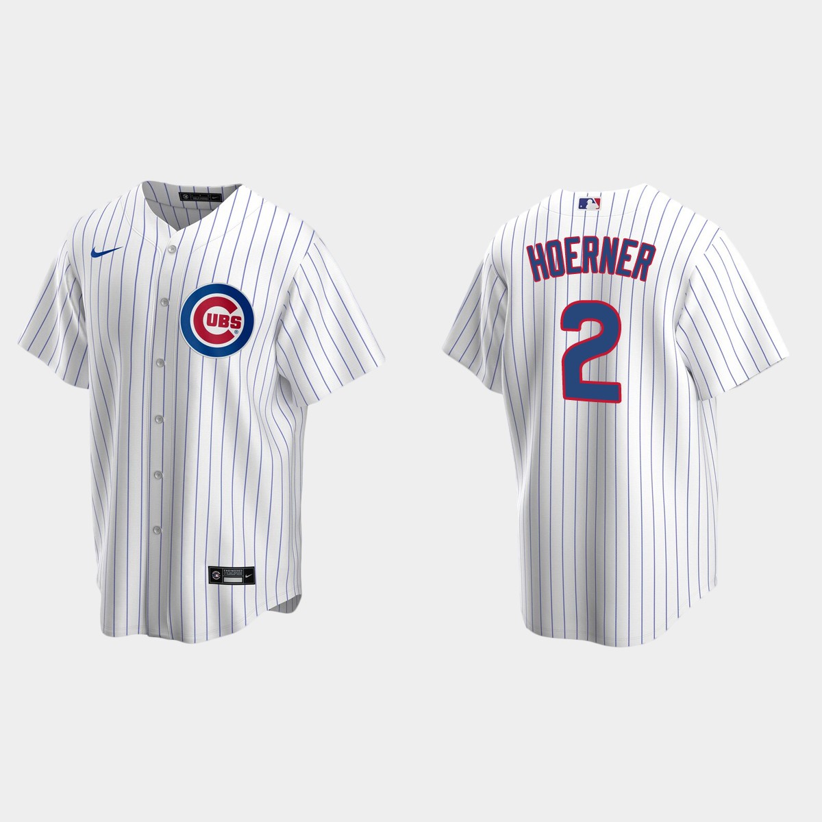 Chicago Cubs #2 Nico Hoerner Home Jersey - White