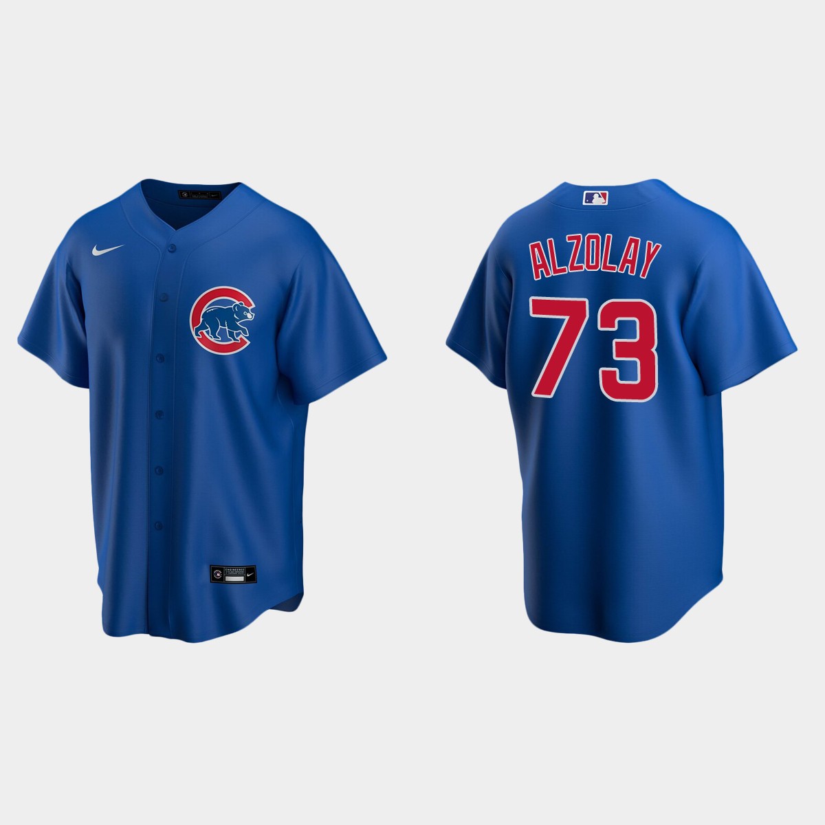 Chicago Cubs #73 Adbert Alzolay Alternate Jersey - Royal