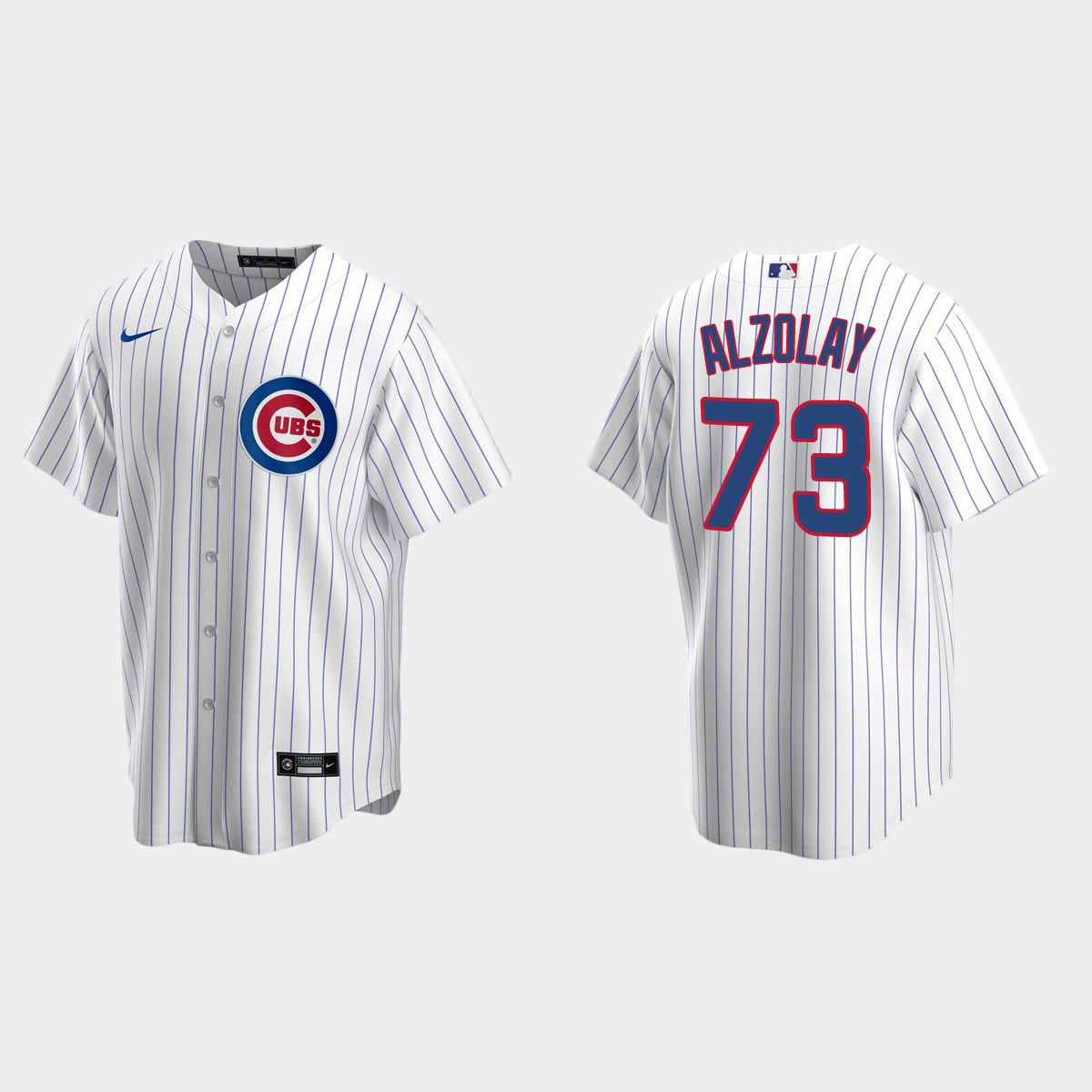 Chicago Cubs #73 Adbert Alzolay Home Jersey - White