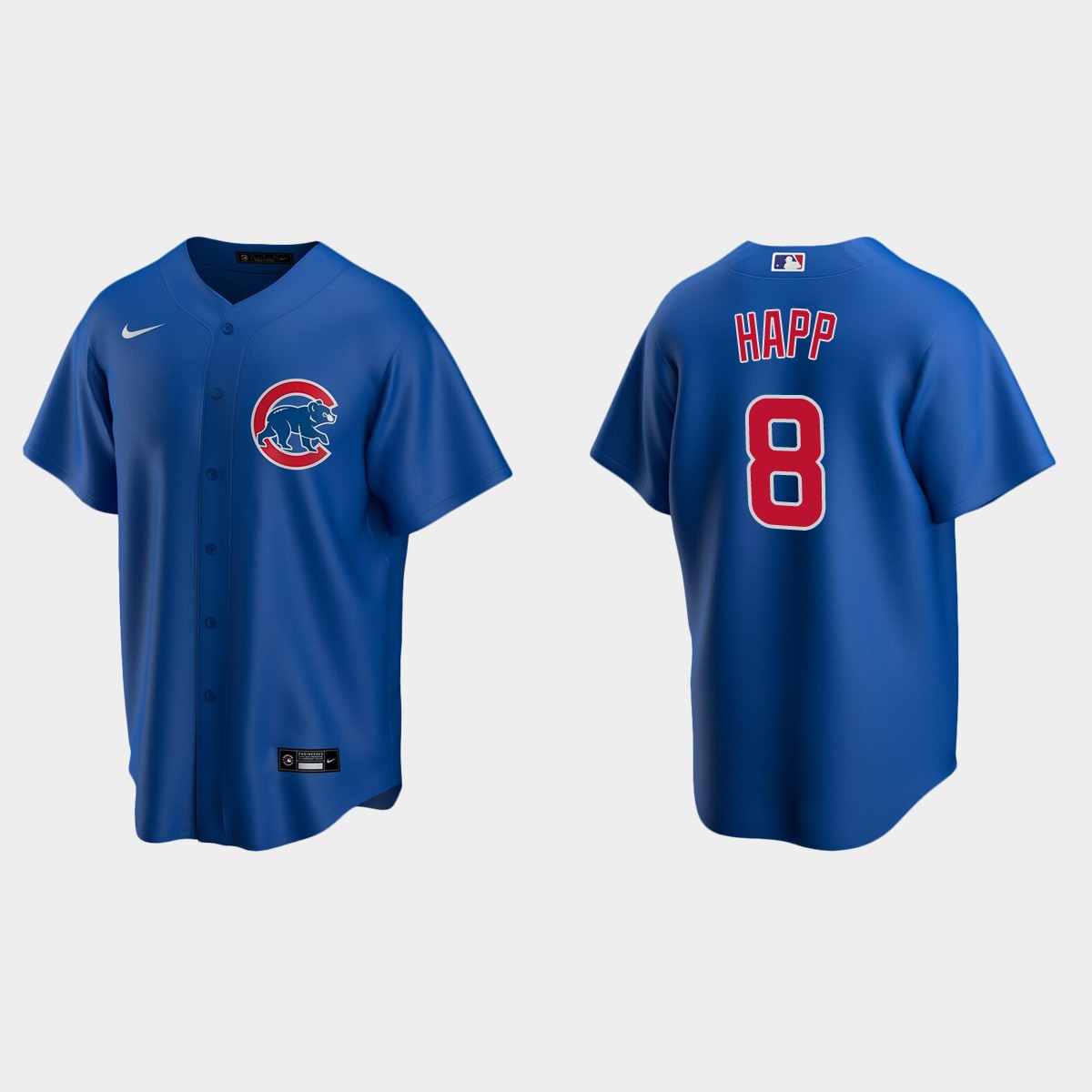 Chicago Cubs #8 Ian Happ Royal Alternate Jersey