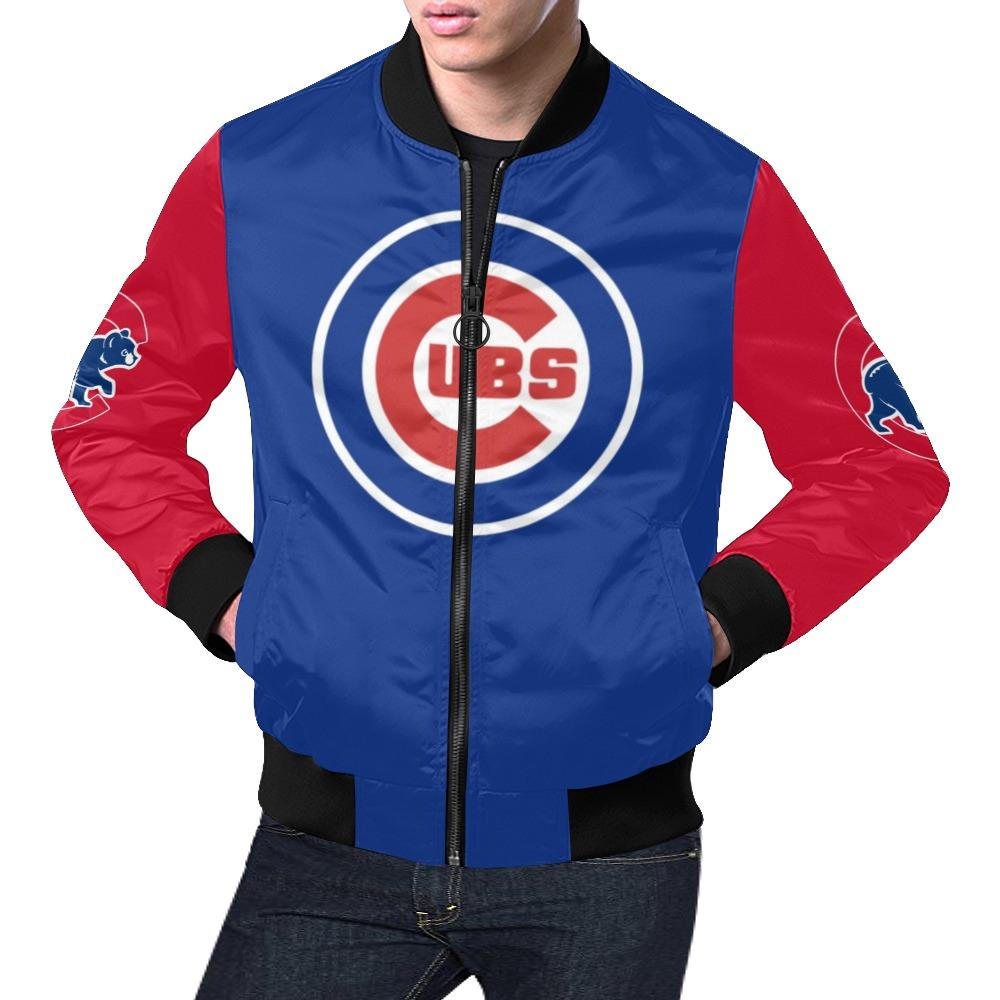 Chicago Cubs All Over Print Bomber Jacket For Men