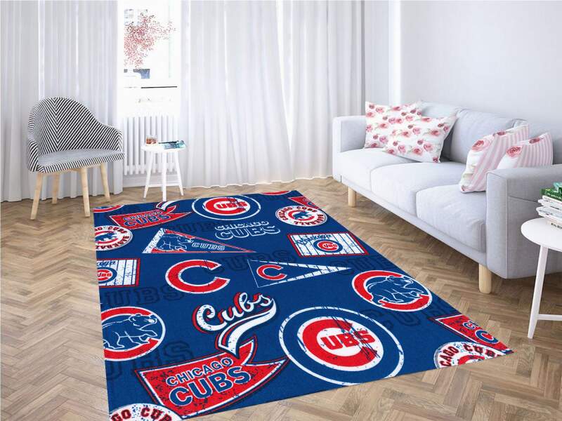 Chicago Cubs Cotton Fabric Carpet Rectangle Rug