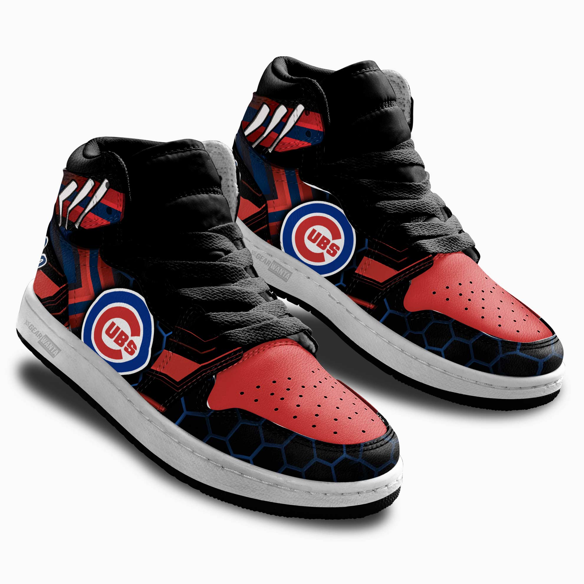 Chicago Cubs Kid Sneakers For Kids, Air Jordan Hightop