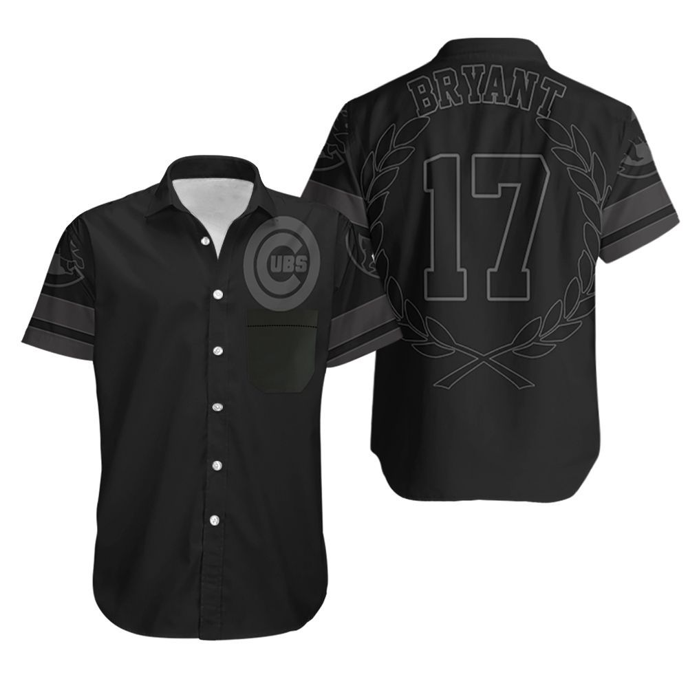 Chicago Cubs Kris Bryant 2020 Mlb Black Jersey Inspired Style Hawaiian Shirt