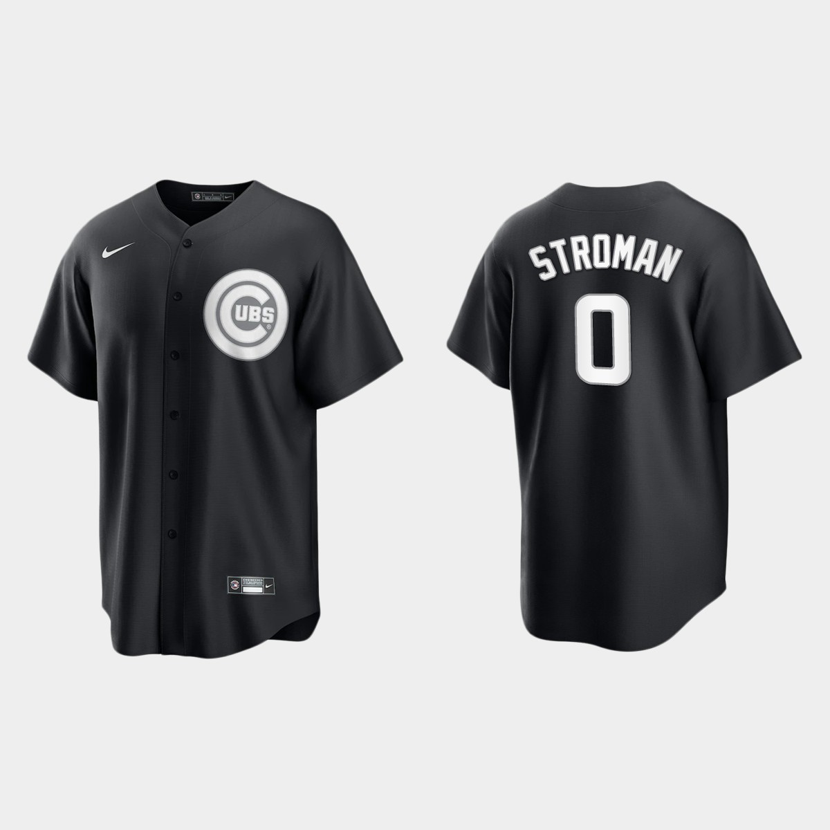 Chicago Cubs Marcus Stroman Jersey - Black White