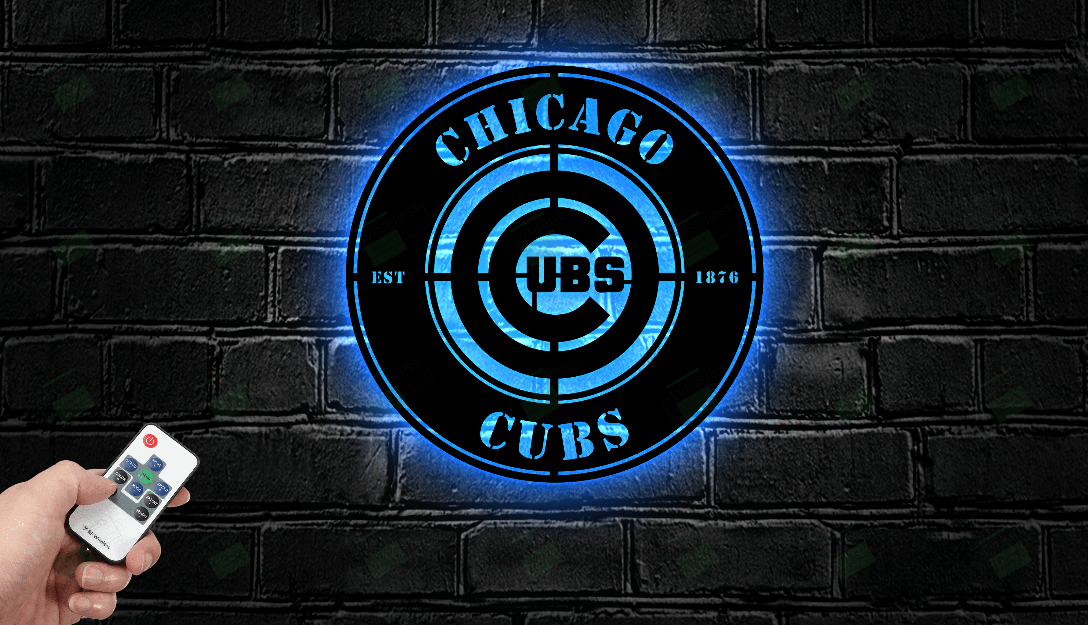 Chicago Cubs Metal Sign – Led Light Sign MLB