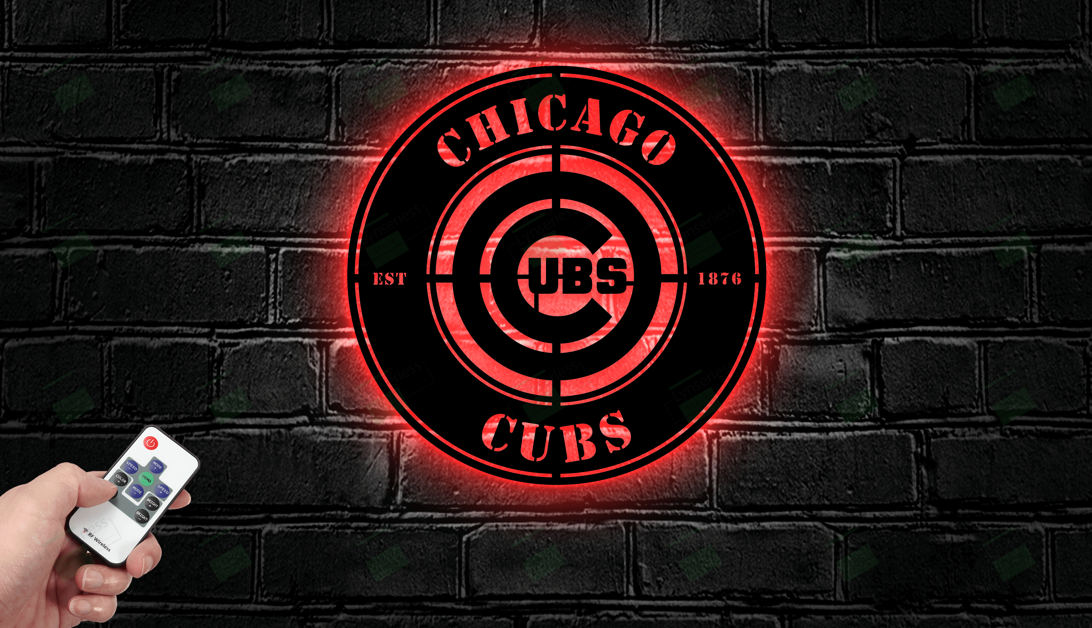 Chicago Cubs Metal Sign – Led Light Sign MLB