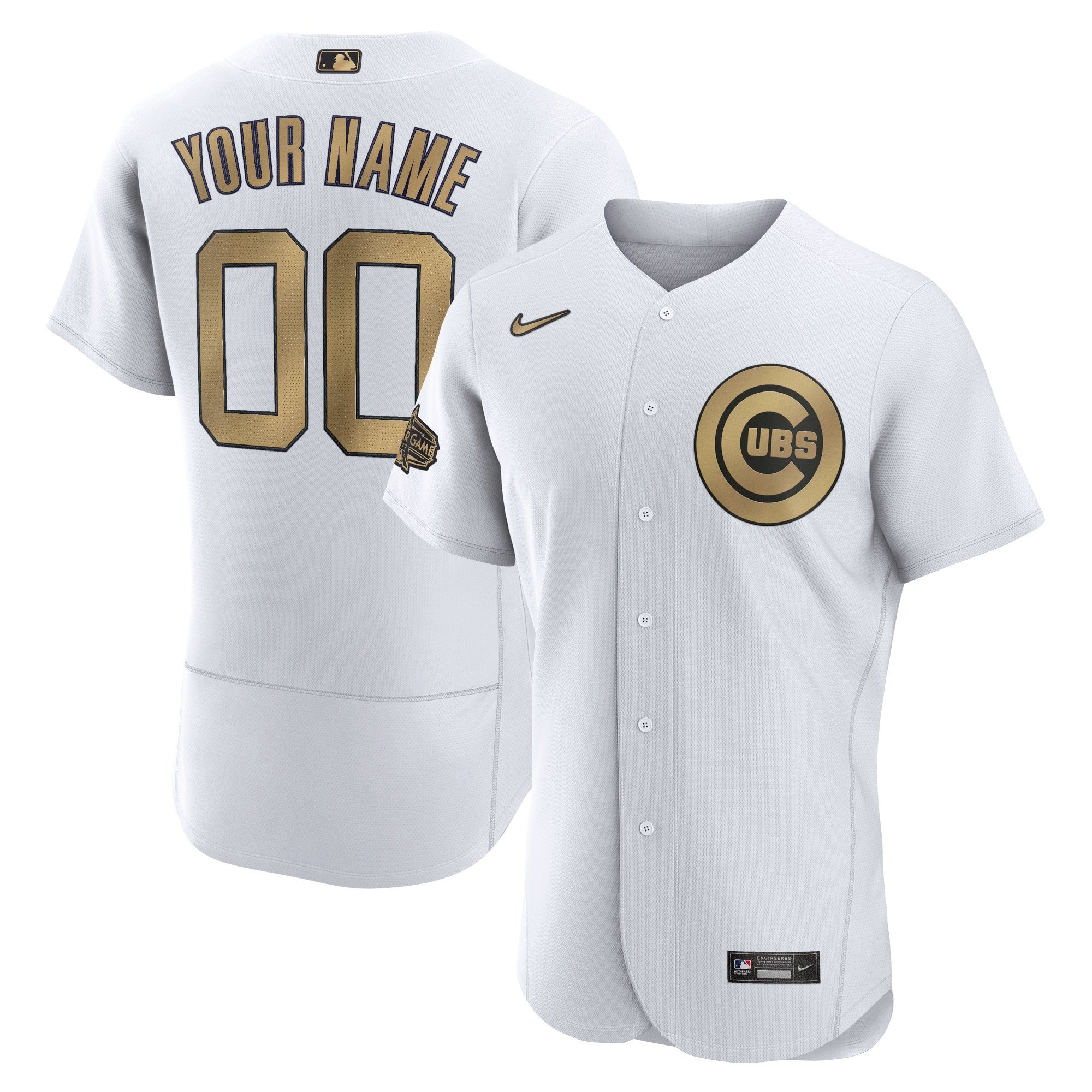Chicago Cubs Nike 2022 MLB All-Star Game Authentic Custom Stitched Jersey – White