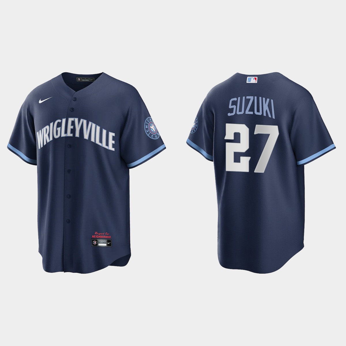 Chicago Cubs Seiya Suzuki City Connect Jersey - Navy