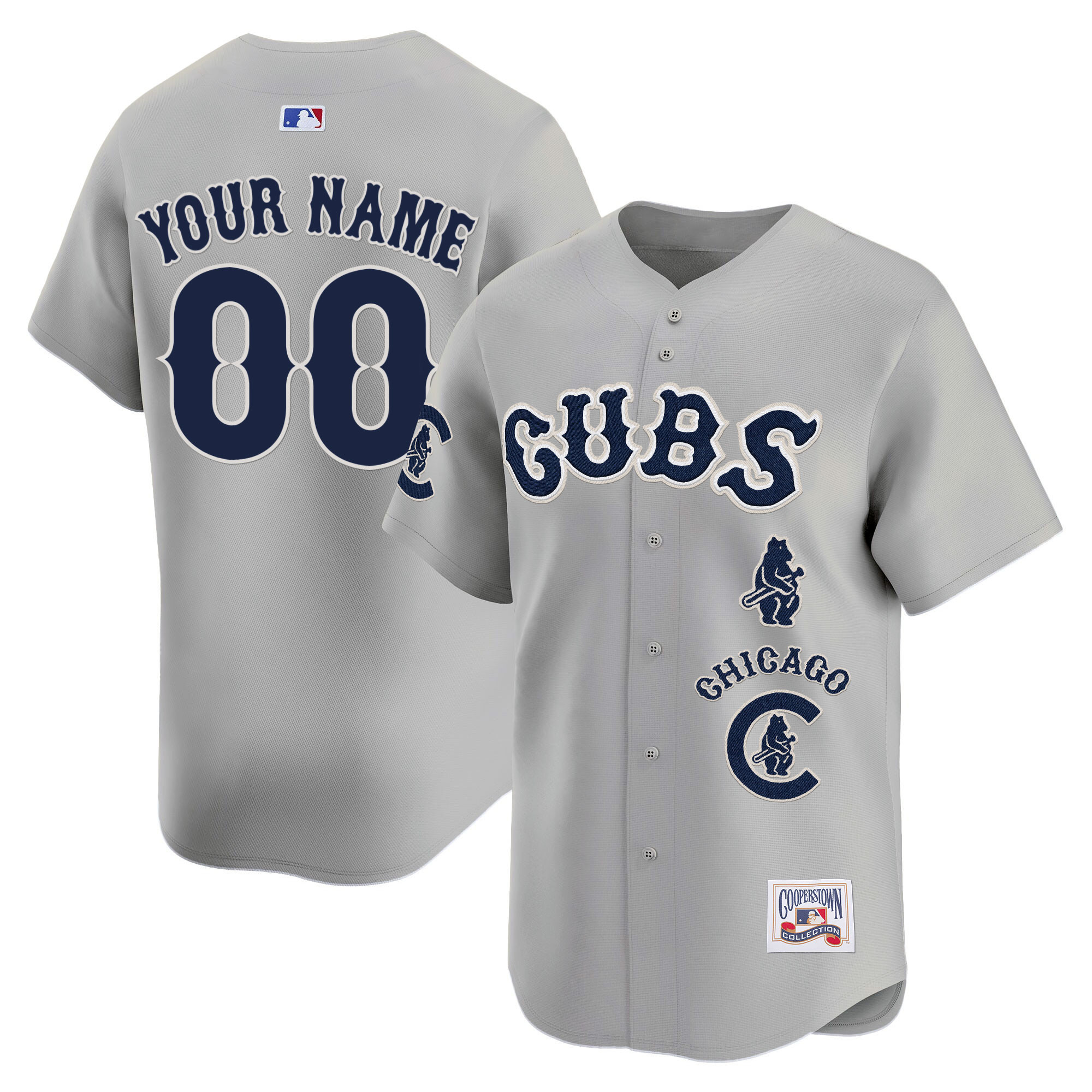 Chicago Cubs Special Vapor Premier Limited Custom Gray Road Jersey - All Stitched