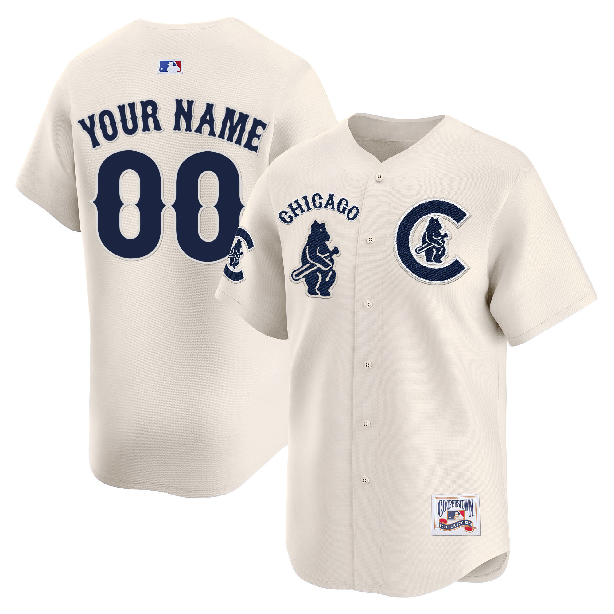 Chicago Cubs Special Vapor Premier Limited Custom V2 Cream Jersey - All Stitched
