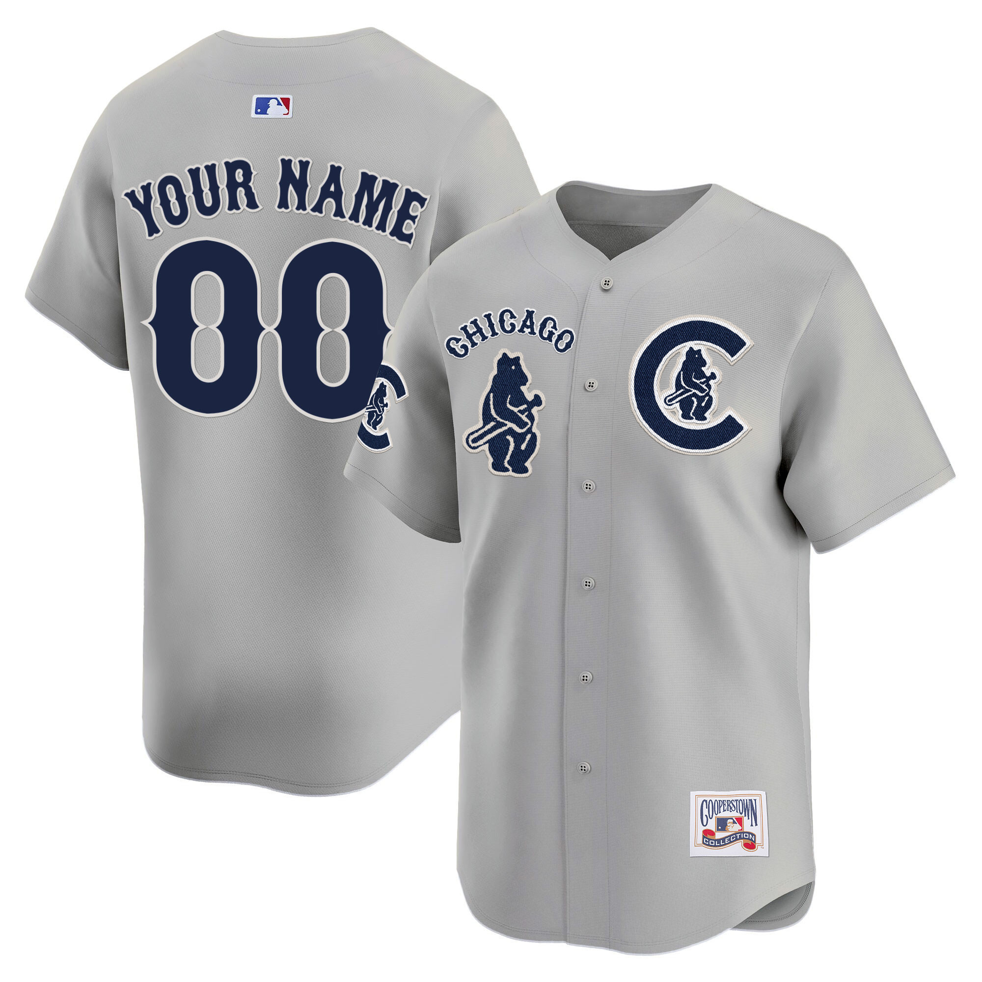 Chicago Cubs Special Vapor Premier Limited Custom V2 Gray Road Jersey - All Stitched