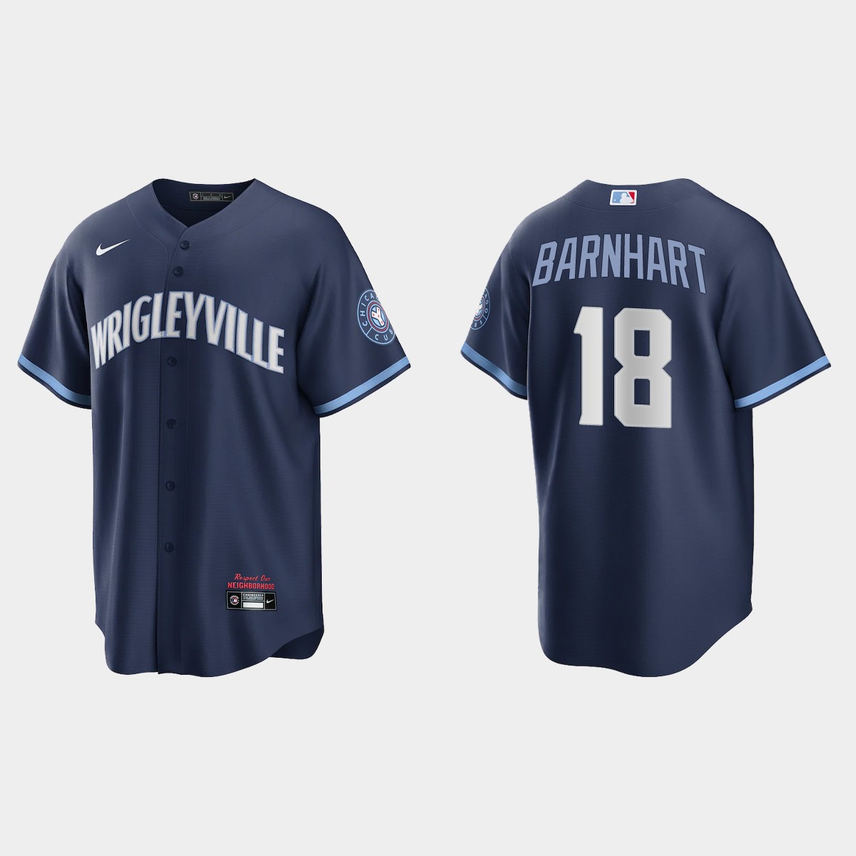 Chicago Cubs Tucker Barnhart City Connect Jersey - Navy