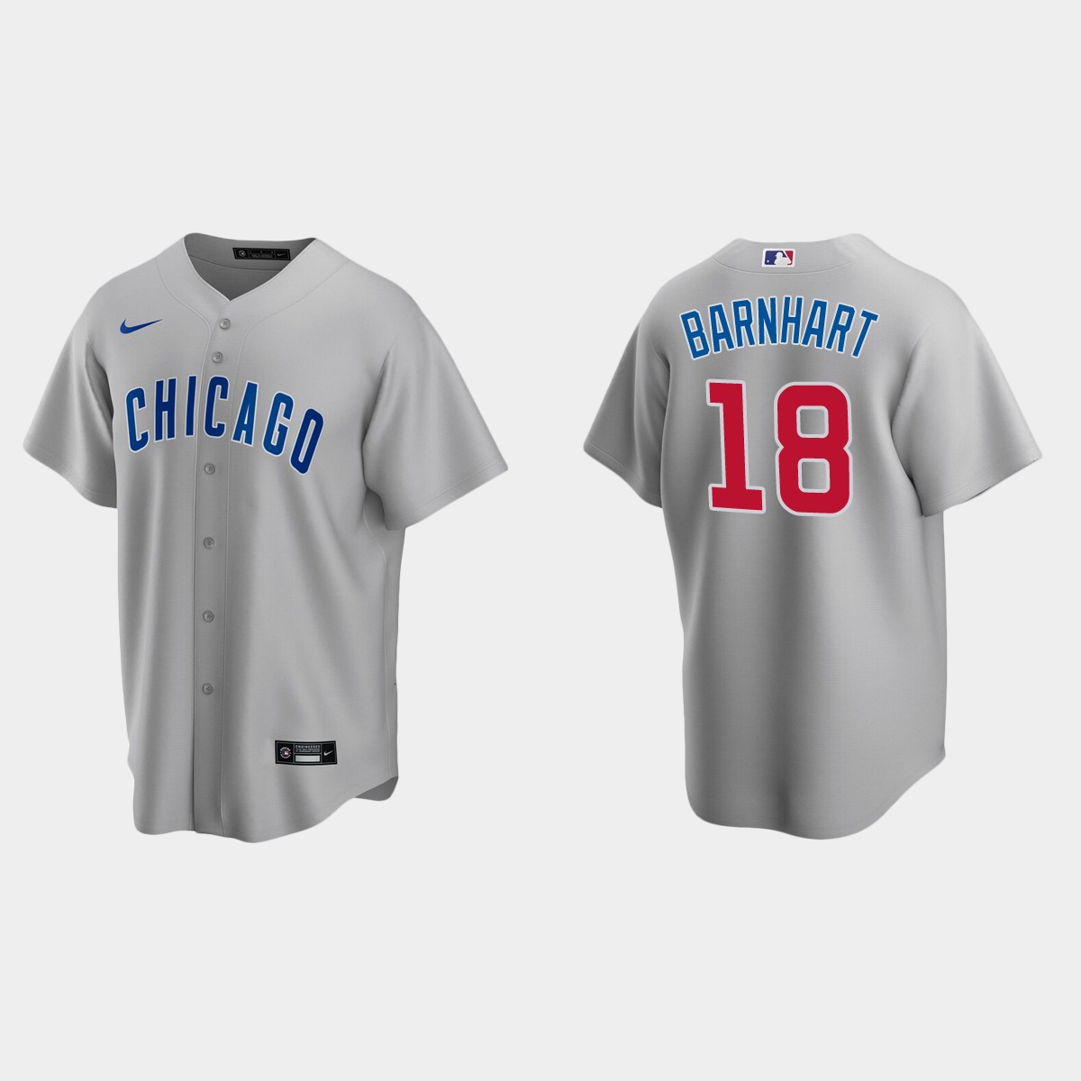 Chicago Cubs Tucker Barnhart Road Jersey - Gray
