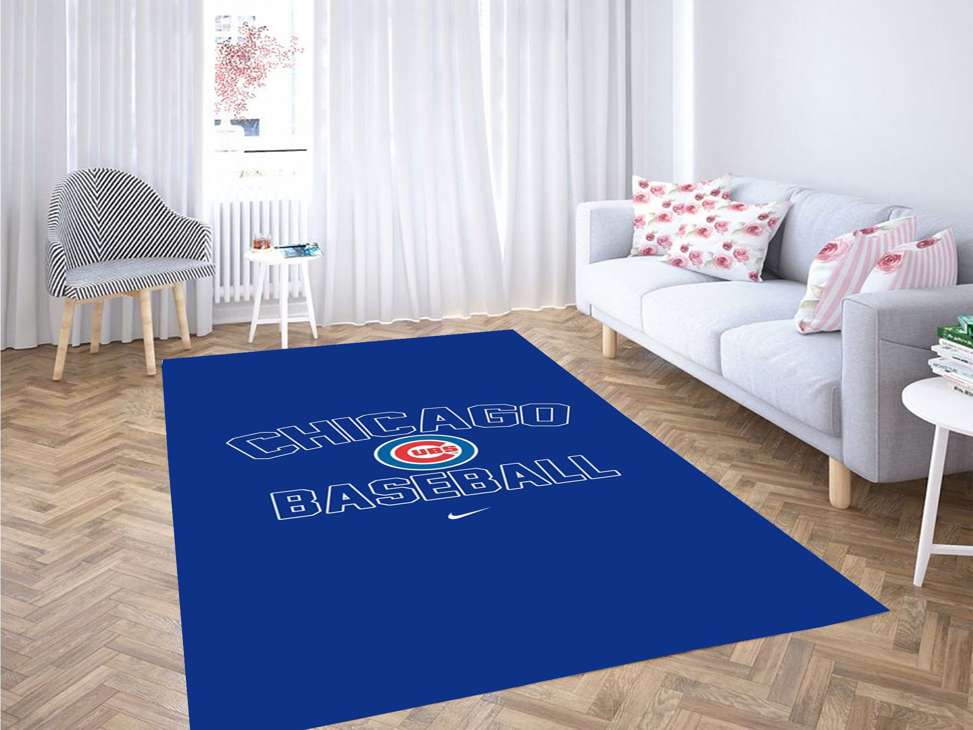 Chicago Cubs Wallpaper Carpet Rectangle Rug