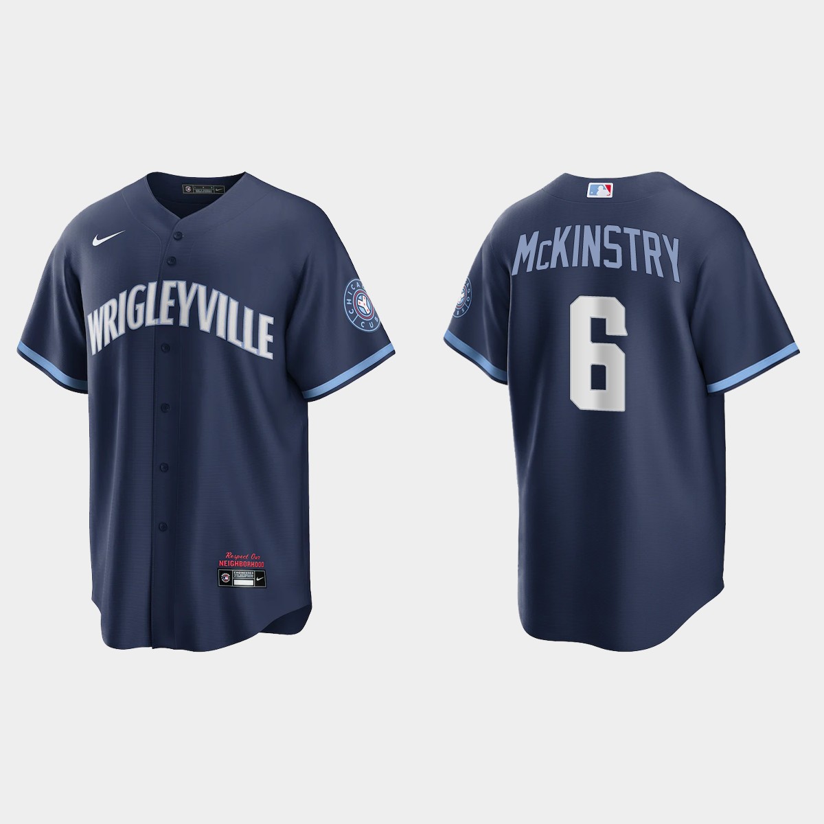Chicago Cubs Zach McKinstry City Connect Jersey - Navy