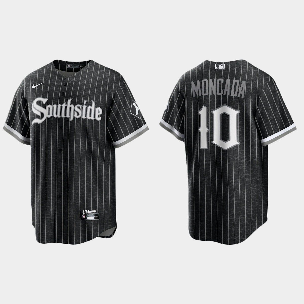 Chicago White Sox #10 Yoan Moncada 2021 City Connect Jersey – Black