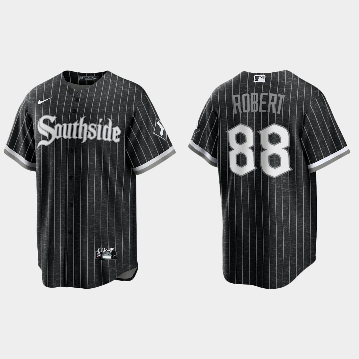 Chicago White Sox #88 Luis Robert 2021 City Connect Jersey - Black