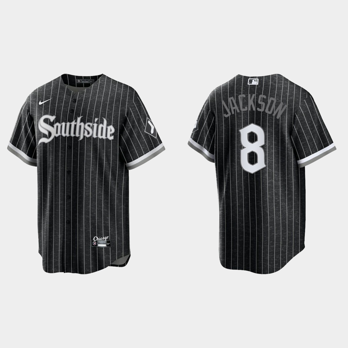 Chicago White Sox #8 Bo Jackson 2021 City Connect Jersey - Black