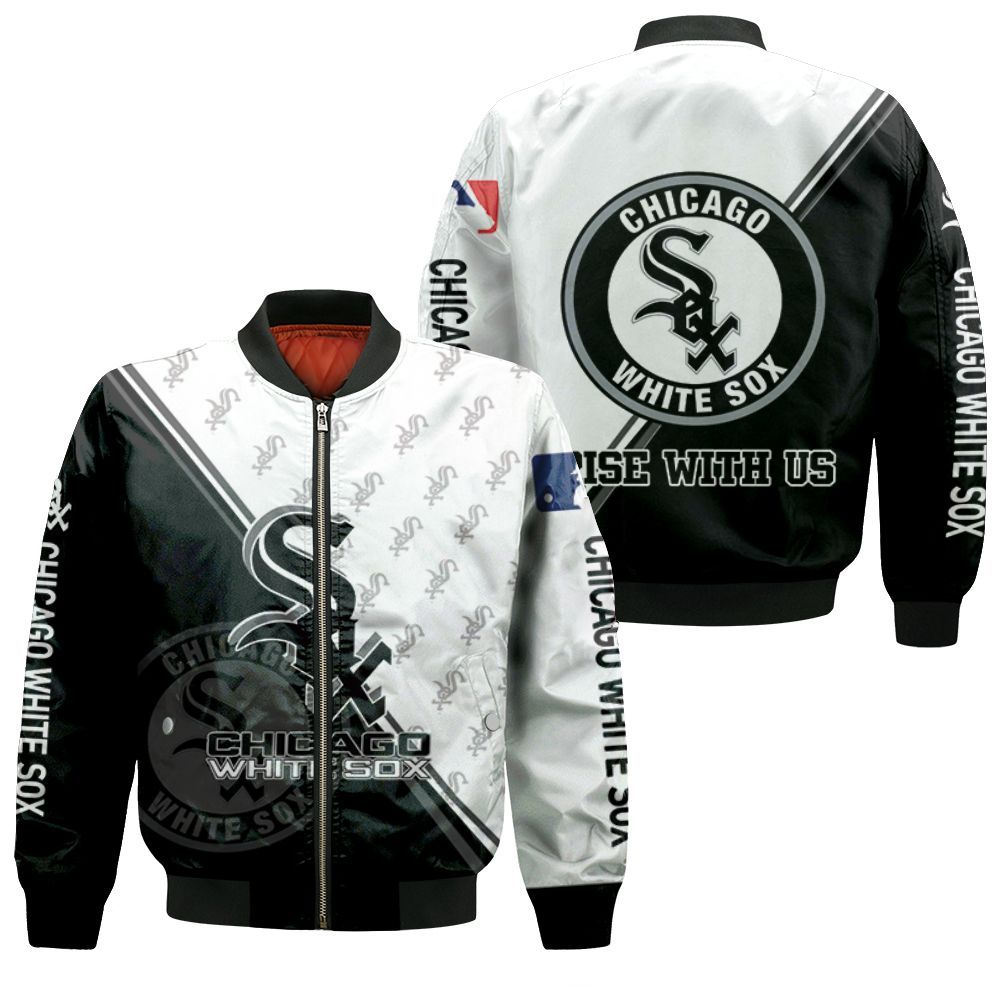 Chicago White Sox Black And White For Fan 3D Bomber Jacket