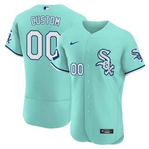 Chicago White Sox Collection Custom Flex Teal Jersey - All Stitched