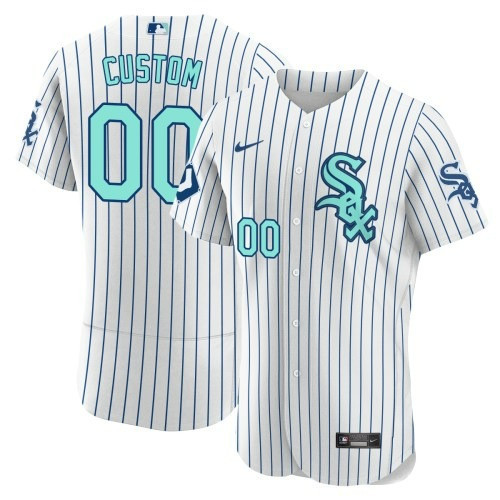 Chicago White Sox Collection Custom Flex White Jersey - All Stitched
