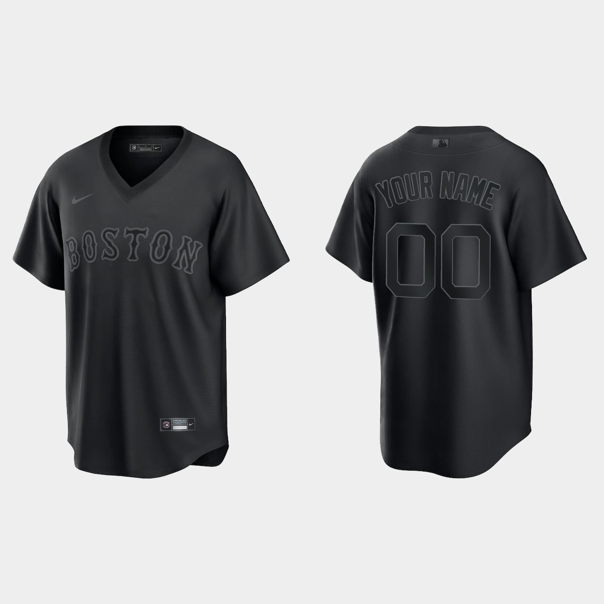 Chicago White Sox Custom Pitch Black Fashion Jersey - Black
