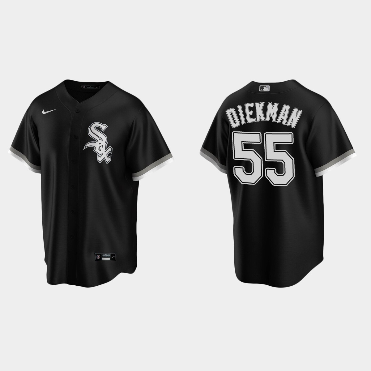 Chicago White Sox Jake Diekman Alternate Jersey - Black