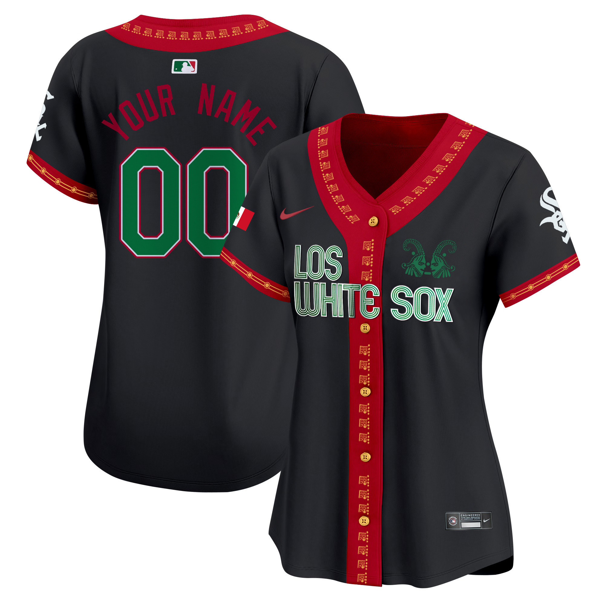 Chicago White Sox Mexico Vapor Premier Limited Custom Black Jersey - All Stitched