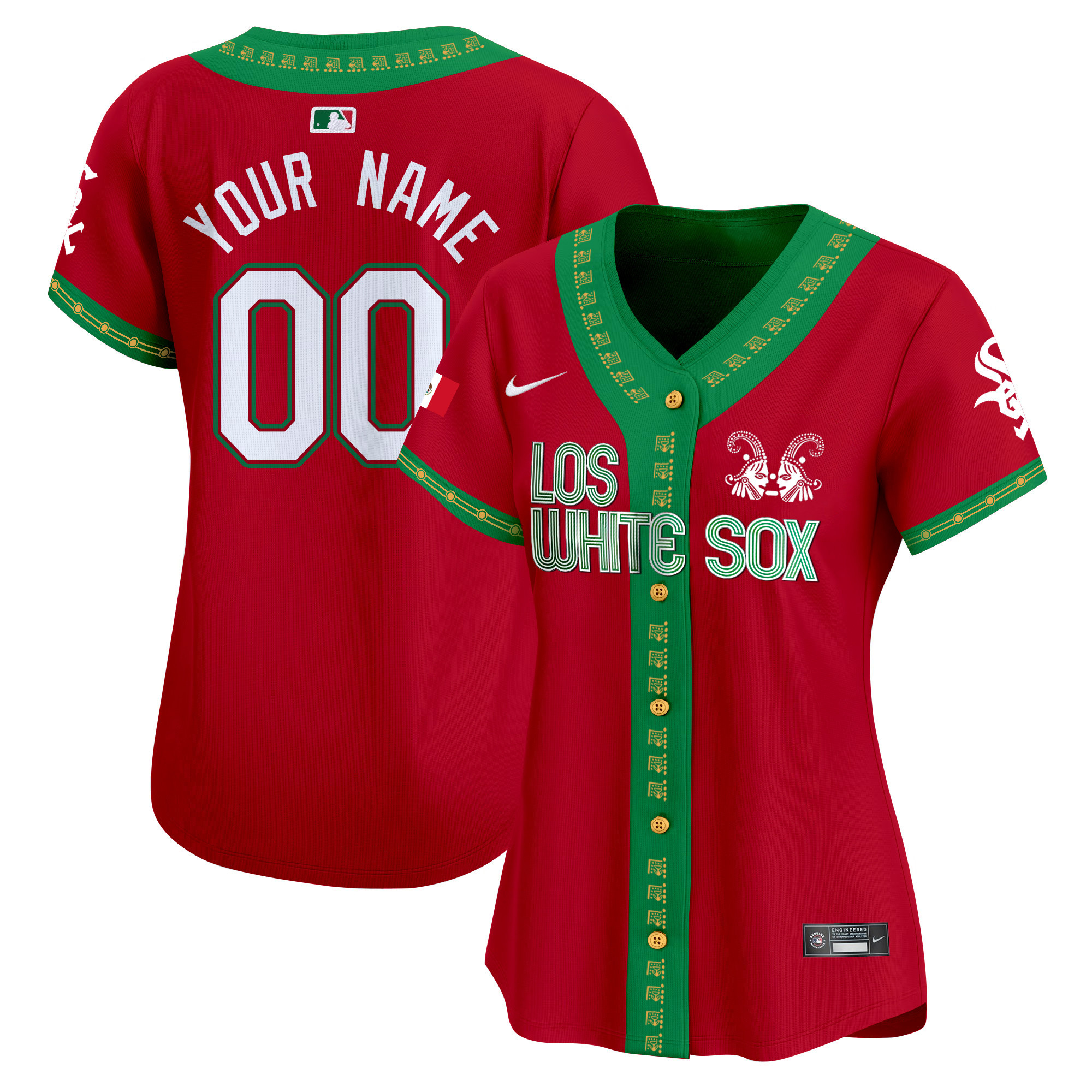 Chicago White Sox Mexico Vapor Premier Limited Custom Red Jersey - All Stitched