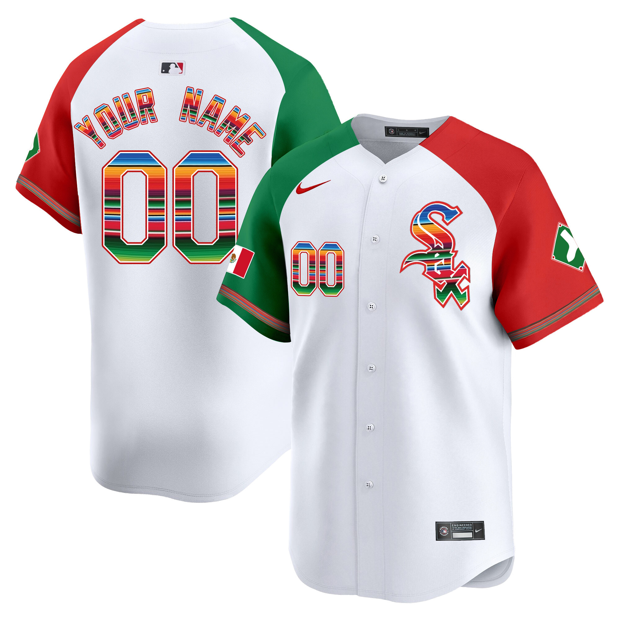 Chicago White Sox Mexico Vapor Premier Limited Custom V2 Alternate Jersey - All Stitched