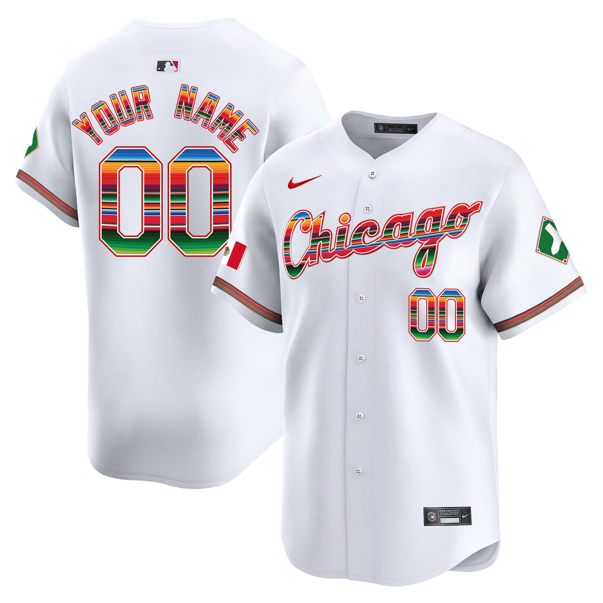 Chicago White Sox Mexico Vapor Premier Limited Custom V3 Jersey - All Stitched