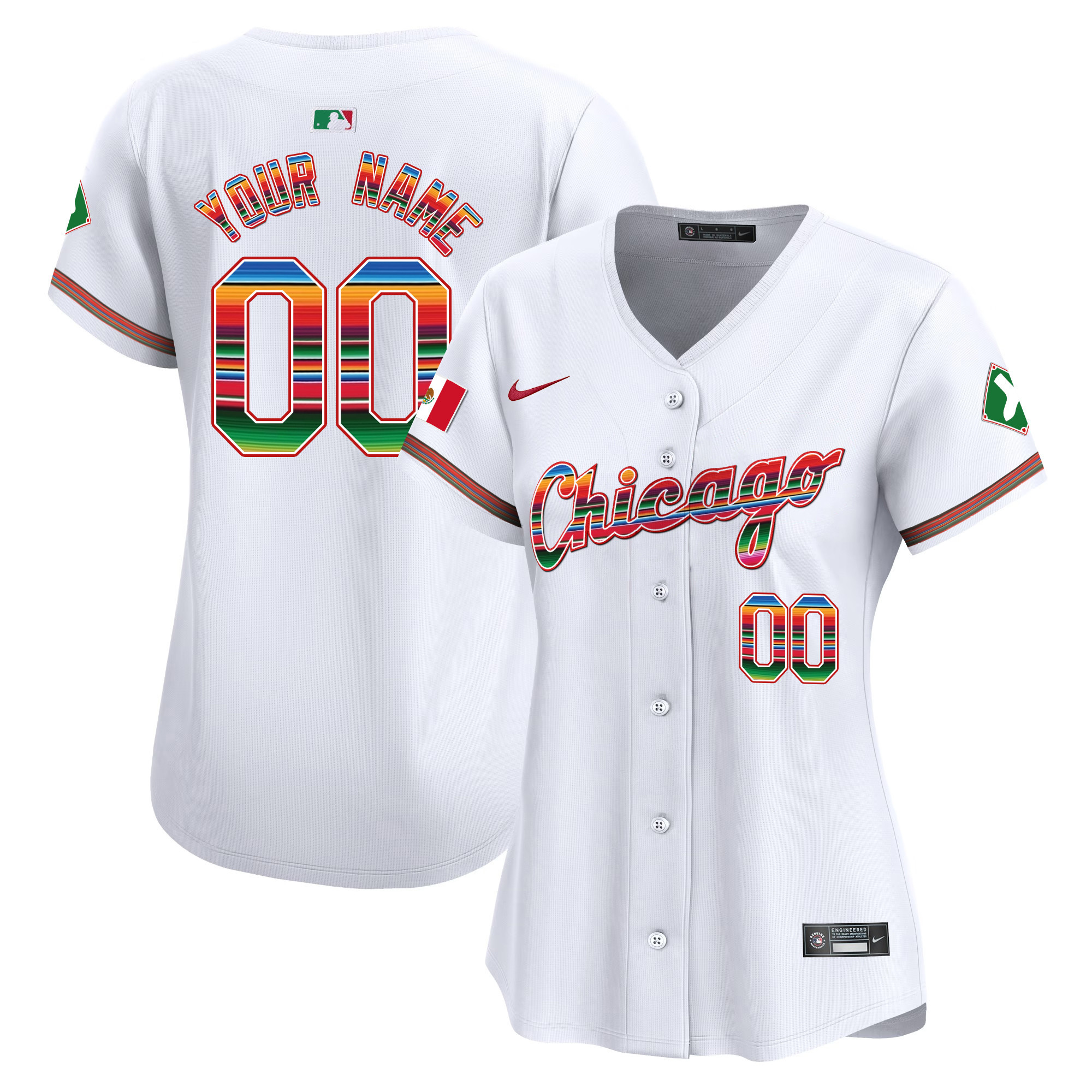 Chicago White Sox Mexico Vapor Premier Limited Custom V3 Jersey - All Stitched