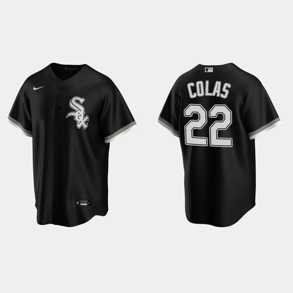 Chicago White Sox Oscar Colas Alternate Jersey - Black