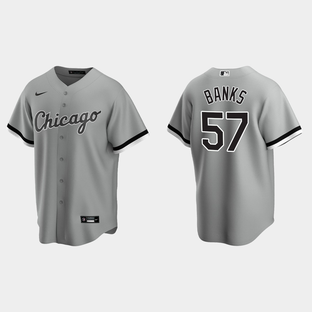 Chicago White Sox Tanner Banks Jersey - Gray
