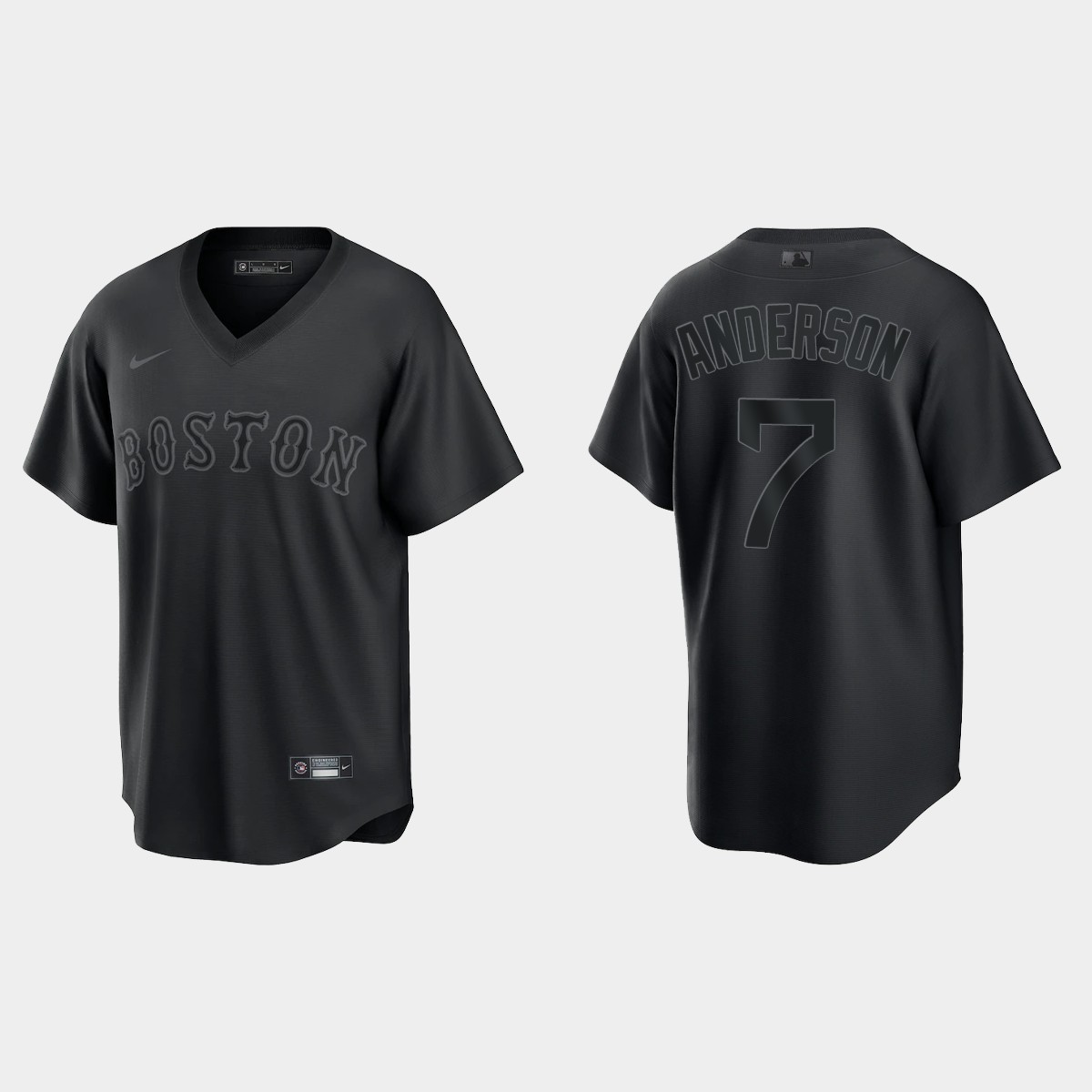 Chicago White Sox Tim Anderson Pitch Black Fashion Jersey - Black