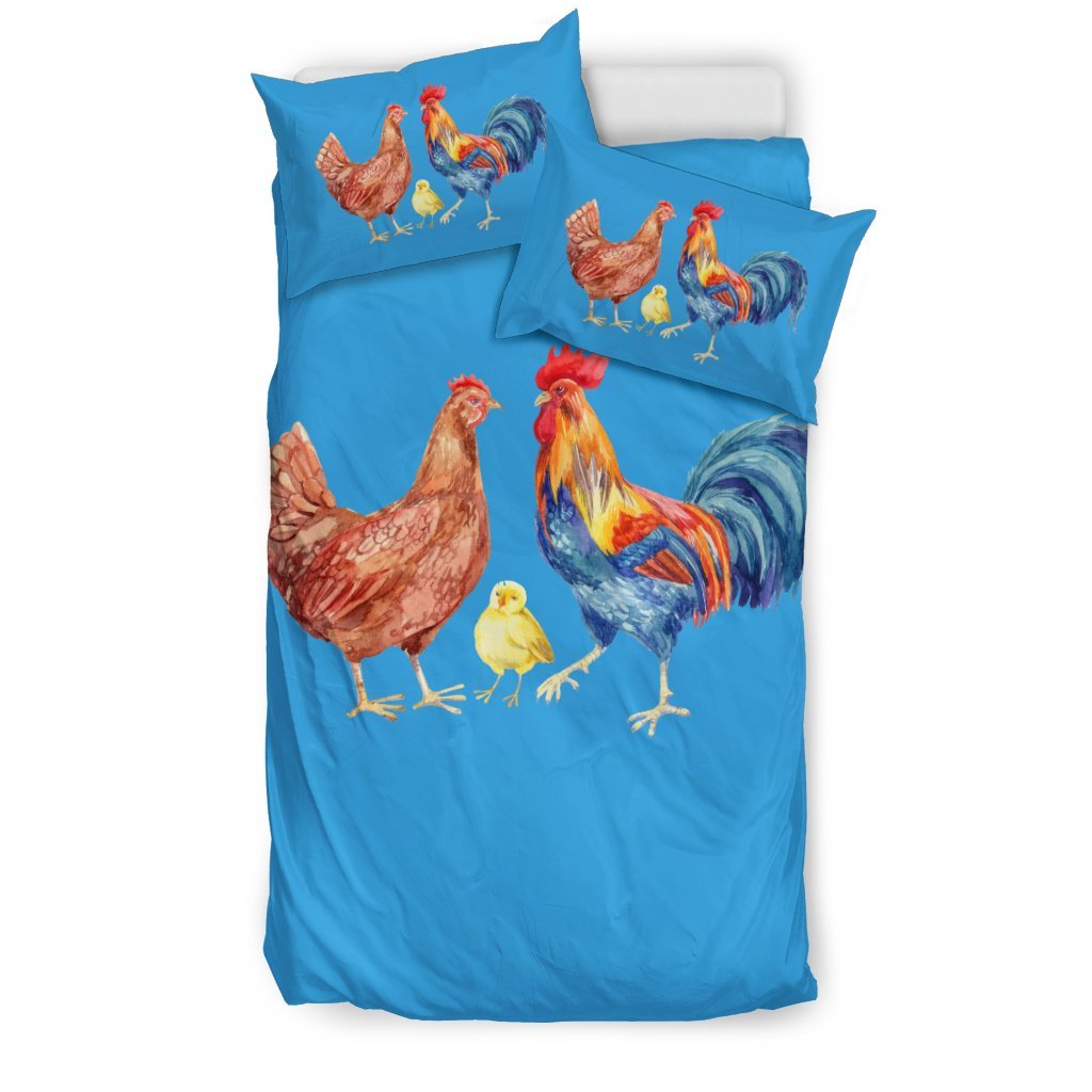 Chicken 3D Customized Duvet Cover Bedding Set