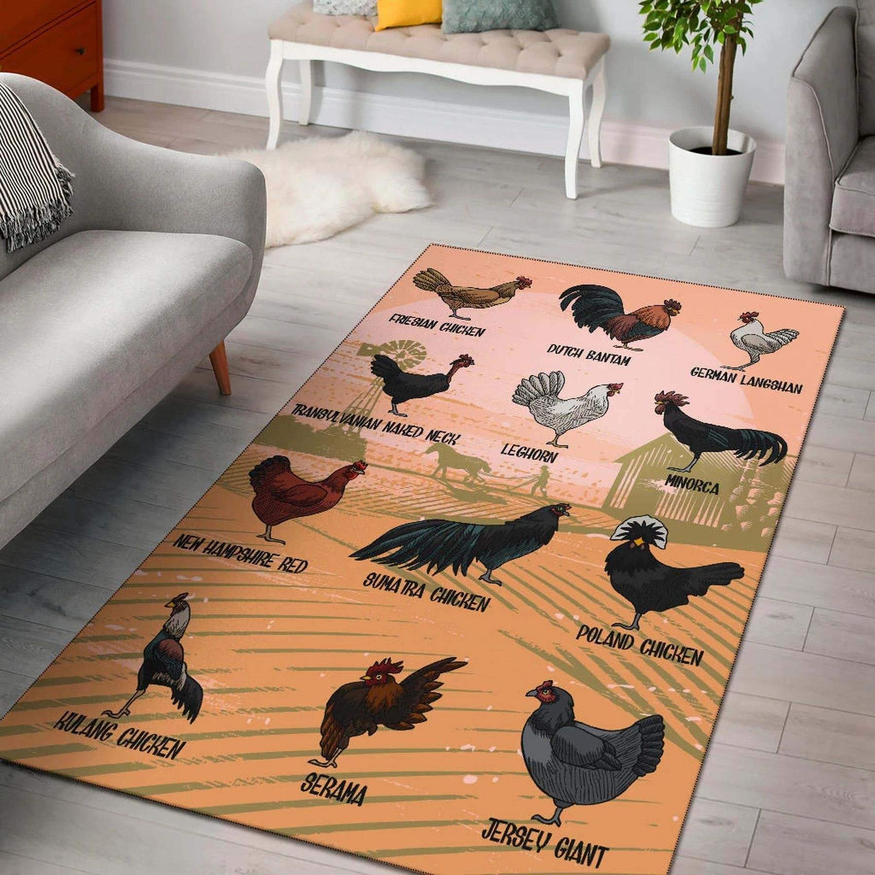 Chicken Chart Limited Edition Rectangle Rug