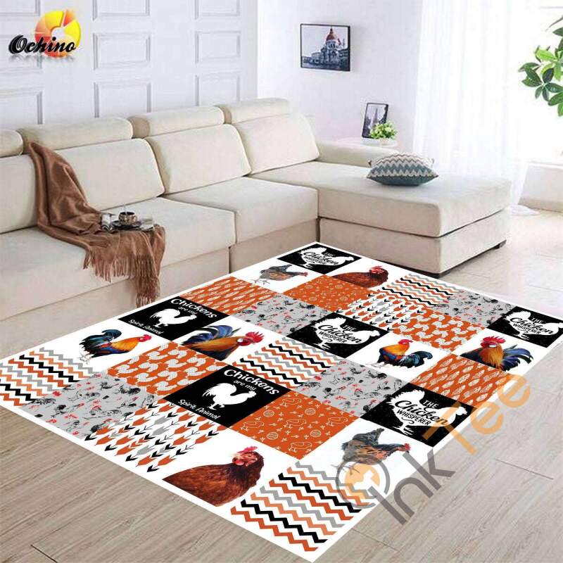 Chicken For Kitchen Animals Living Room Bedroom Gift Animal Lovers Rectangle Rug